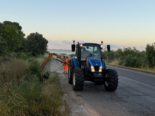 Al via gli interventi della Provincia di Taranto sulle banchine stradali